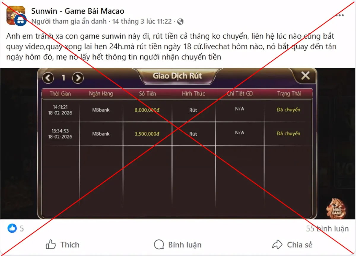 Khi dữ liệu thật bị diễn giải sai để mất uy tín SUNWIN